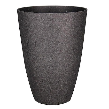 L&G Solutions L&G 21.9 in. H X 16 in. D Polyresin Speckle Tall Planter Charcoal PVC2016SCI